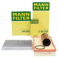 MANN Filter-Set 3-tlg f&uuml;r AUDI Q7 4LB VW Touareg 7L 3.0 TDI quattro 211-240 PS