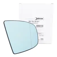 JOHNS 207438-81 Au&szlig;enspiegel Spiegelglas ELEKTRISCH f&uuml;r BMW X5 E70 X6 rechts 51167174982
