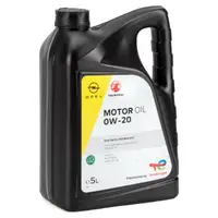 HIRSCHER Filterset + 5L ORIGINAL 0W20 Motor&ouml;l f&uuml;r OPEL Karl C16 1.0/LPG 73/75 PS