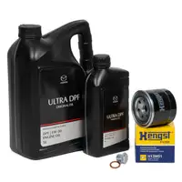 6L ORIGINAL Motor&ouml;l ULTRA DPF 5W30 + HENGST &Ouml;lfilter f&uuml;r MAZDA 3 5 6 323 MPV 2 1.7-2.0D