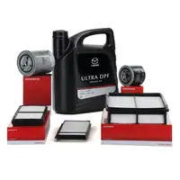 HERTH+BUSS Filterset 4-tlg + 5L ORIGINAL 5W30 ULTRA DPF Motor&ouml;l f&uuml;r MAZDA 3 BK 5 CR19 2.0
