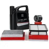 HERTH+BUSS Filterset 3-tlg + 5L ORIGINAL 5W30 ULTRA DPF Motor&ouml;l f&uuml;r MAZDA 6 GG 2.0/2.2 D