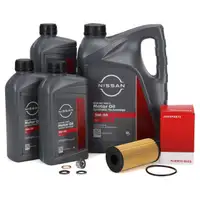 8L ORIGINAL 5W-30 C4 Motor&ouml;l + H+B &Ouml;lfilter f&uuml;r NISSAN Interstar X70 Primastar X83 2.5 dCi