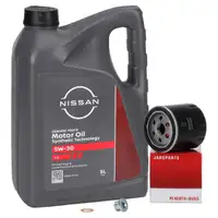 5L ORIGINAL 5W30 DPF Engine Oil + HERTH+BUSS Oil Filter for Nissan Juke, Micra 5, and 1.5 dCi