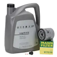 5L ORIGINAL 0W-20 Motor&ouml;l + MANN &Ouml;lfilter f&uuml;r VW Golf 7 8 Passat B8 Polo 5 6 1.0-1.5 TSI