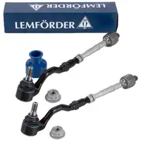 2x LEMF&Ouml;RDER 3100102 Spurstange + Kopf f&uuml;r BMW X5 E70 X6 E71 E72 Vorderachse 32106793496