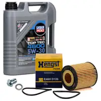5L LIQUI MOLY Motoröl 5W30 dexos2 + HENGST Ölfilter für OPEL Astra H Signum B 1.9 CDTI