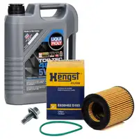 5L LIQUI MOLY Motor&ouml;l 5W30 dexos2 + HENGST &Ouml;lfilter f&uuml;r OPEL Astra G Signum A B 2.2 16V
