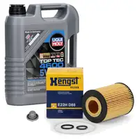 5L LIQUI MOLY Motoröl 5W30 dexos2 + HENGST Ölfilter für OPEL Astra G H Corsa C 1.7 CDTI