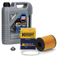 5L LIQUI MOLY Motor&ouml;l 5W30 dexos2 + HENGST &Ouml;lfilter f&uuml;r OPEL Astra H Corsa C D 1.3 CDTI