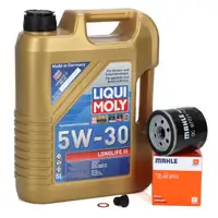 5L LIQUI MOLY 5W30 LONGLIFE 3 Motoröl + MAHLE Ölfilter für VW Golf 7 8 Passat 1.0-1.5 TSI
