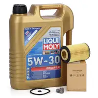 5L LIQUI MOLY 5W30 LONGLIFE III Motor&ouml;l + ORIGINAL &Ouml;lfilter f&uuml;r VAG 1.6/2.0 TDI 03N115562B