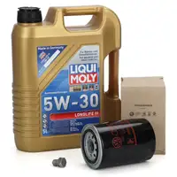 5L LIQUI MOLY 5W30 LONGLIFE 3 Motor&ouml;l + ORIGINAL &Ouml;lfilter f&uuml;r VW Passat B5 A4 B5 B6 1.8 T