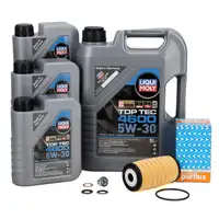 8L LIQUI MOLY TOP TEC 4600 5W-30 Engine Oil + PURFLUX Oil Filter for NISSAN, OPEL, RENAULT 2.3D