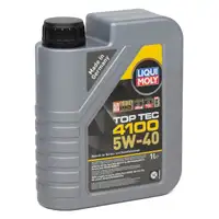 4L 4 Liter LIQUI MOLY Motor&ouml;l &Ouml;l TOP TEC 4100 5W40 5W-40 MB 229.31 VW 505.00/01