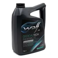 5L WOLF OFFICIALTECH 5W20 MS-FE Engine Oil + HENGST Oil Filter for FORD 4 1.0/1.5 EcoBoost
