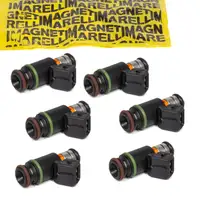 6x MAGNETI MARELLI Einspritzventil f&uuml;r VW Golf 3 4 Passat B3 B4 Sharan T4 VR6 021906031D