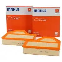 2x MAHLE Luftfilter f&uuml;r BMW 5er E60 E61 M5 6er E63 E64 M6 V10 507 PS S85 links + rechts