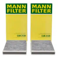 2x MANN CUK3139 Innenraumfilter Aktivkohlefilter für BMW 5er E60 E61 6er E63 64319171858