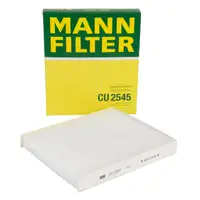 MANN CU2545 Innenraumfilter für VW Polo 3 4 5 AUDI A2 SEAT Ibiza 3 4 SKODA Fabia MERCEDES