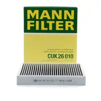 MANN CUK26010 Innenraumfilter Aktivkohle für VW Polo 5 AUDI 8X SEAT Ibiza 4 SKODA 2 3