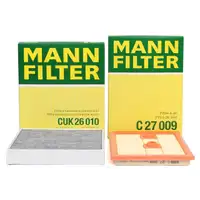 MANN Filter-Set f&uuml;r VW Polo 5 AUDI A1 8X SEAT Ibiza 4 SKODA Fabia 3 1.2/1.4 TSI