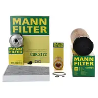 MANN Filter-Set 4-tlg f&uuml;r MERCEDES E-Klasse W211 E320CDI 204 PS OM648 bis 12.2002