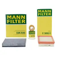 MANN Filter-Set 3-tlg f&uuml;r VW Polo 9N SEAT Ibiza 3 Cordoba SKODA Fabia 1 Roomster 1.2 64/70
