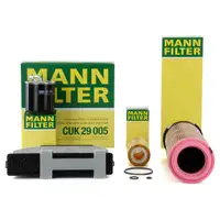 MANN Filter-Set 4-tlg f&uuml;r MERCEDES W204 S204 C200CDI 136 PS + C220CDI 170 PS OM646