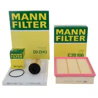 MANN Filter-Set f&uuml;r OPEL Corsa D 1.0 1.2/LPG 1.4/LPG 65-100 PS bis Motor-Nr. 19MA9234