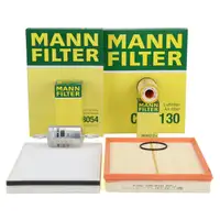 MANN Filter-Set 4-tlg f&uuml;r OPEL Astra G 1.2 16V 1.4 ab Motor-Nr. 19MA9235 mit DELPHI-System