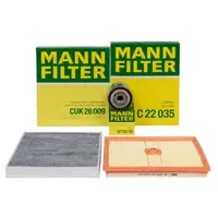 MANN Filter-Set f&uuml;r VW Golf 7 T-Roc Touran AUDI A3 8V Q2 SEAT Leon SKODA Octavia 3 1.0 TSI