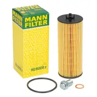 MANN HU6008z &Ouml;lfilter + Schraube f&uuml;r MERCEDES W176 W212 W463 W166 W221 W222 M133 M278 M157