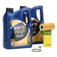 10L elf Full-Tech FE 5W30 Engine Oil + MANN Oil Filter for NISSAN, MERCEDES, OPEL, and RENAULT