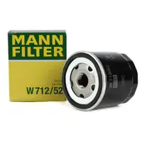 MANN W712/52 &Ouml;lfilter f&uuml;r AUDI A2 SEAT SKODA VW Golf 3 4 5 6 Lupo Polo Vento 1.4 1.6