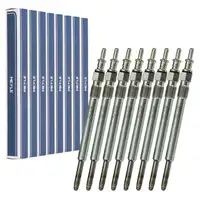 8x MEYLE 0140202029 Gl&uuml;hkerze f&uuml;r MERCEDES W211 W463 W163 W220 400CDI OM628 250/260 PS