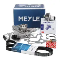 MEYLE Wasserpumpe + Thermostat + Sensor + Rriemen f&uuml;r OPEL Astra G H Corsa C D 1.0 1.2 1.4
