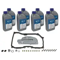 MEYLE 1001350100/XK Getriebefilter Satz 6-Gang AQ250 + 8L Getriebe&ouml;l f&uuml;r VW Golf 5 Polo 9N