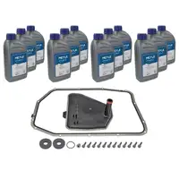 MEYLE 1001350110/XK Getriebefilter Satz 6-Gang 6HP19 A + 12L Getriebe&ouml;l f&uuml;r AUDI 3.6 FSI