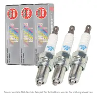 3x NGK 97861 PKER7A8DES LASER PLATINUM Z&uuml;ndkerze f&uuml;r VW Polo 6 Arona 1.0 TGi 04E905602A