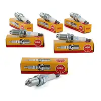6x NGK 2397 BKUR6ET-10 Zündkerze für AUDI A6 C4 A4 B4 B5 A8 4D 2.6 2.8 101000033AA