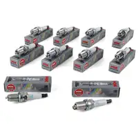 10x NGK 5547 PFR6W-TG Z&uuml;ndkerze f&uuml;r AUDI S6 C6 S8 4E 435/450 PS 101905621B