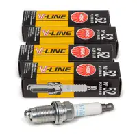 4x NGK 95262 Z&uuml;ndkerze V-LINE 52 f&uuml;r AUDI A1 A3 SEAT SKODA VW Golf 5 6 Jetta 3 Passat 3C