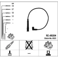 NGK 0523 RC-AR204 Z&uuml;ndkabelsatz Z&uuml;ndleitungssatz