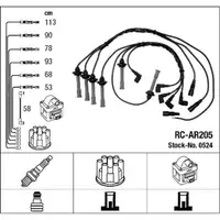 NGK 0524 RC-AR205 Z&uuml;ndkabelsatz Z&uuml;ndleitungssatz