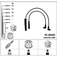 NGK 0595 RC-DW403 Z&uuml;ndkabelsatz Z&uuml;ndleitungssatz