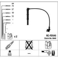 NGK 0640 RC-FD545 Z&uuml;ndkabelsatz f&uuml;r FORD Galaxy 1 WGR 2.0i 116 PS 11.1995-05.2006 6592245