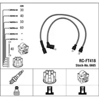 NGK 0665 RC-FT418 Z&uuml;ndkabelsatz Z&uuml;ndleitungssatz