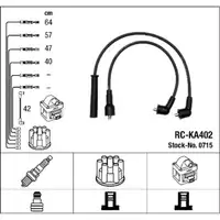 NGK 0715 RC-KA402 Ignition Cable Set for KIA Pride DA 1.3 60/64/72 hp 01/1990&ndash;09/2001