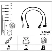 NGK 0741 RC-MB206 Z&uuml;ndkabelsatz Z&uuml;ndleitungssatz